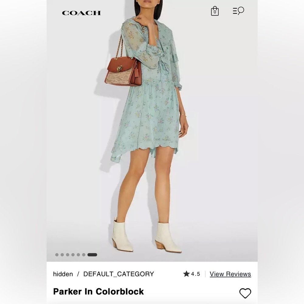 Coach Parker In Colorblock EUC - Picture 6 of 12
